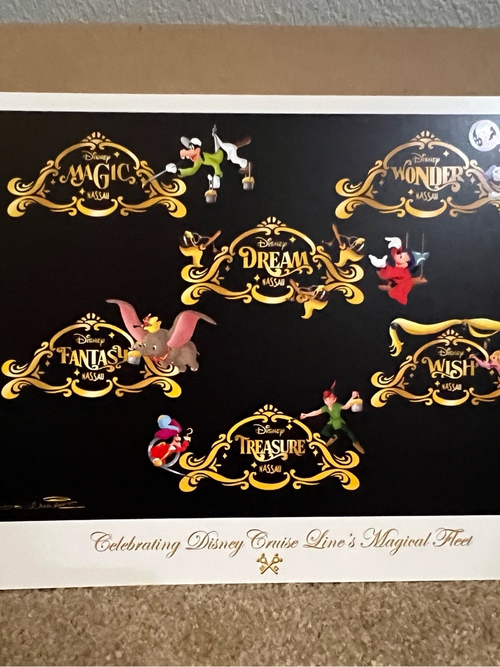 Celebrating Disney Cruise Line's Magical Fleet Lithograph by Don Ducky Williams